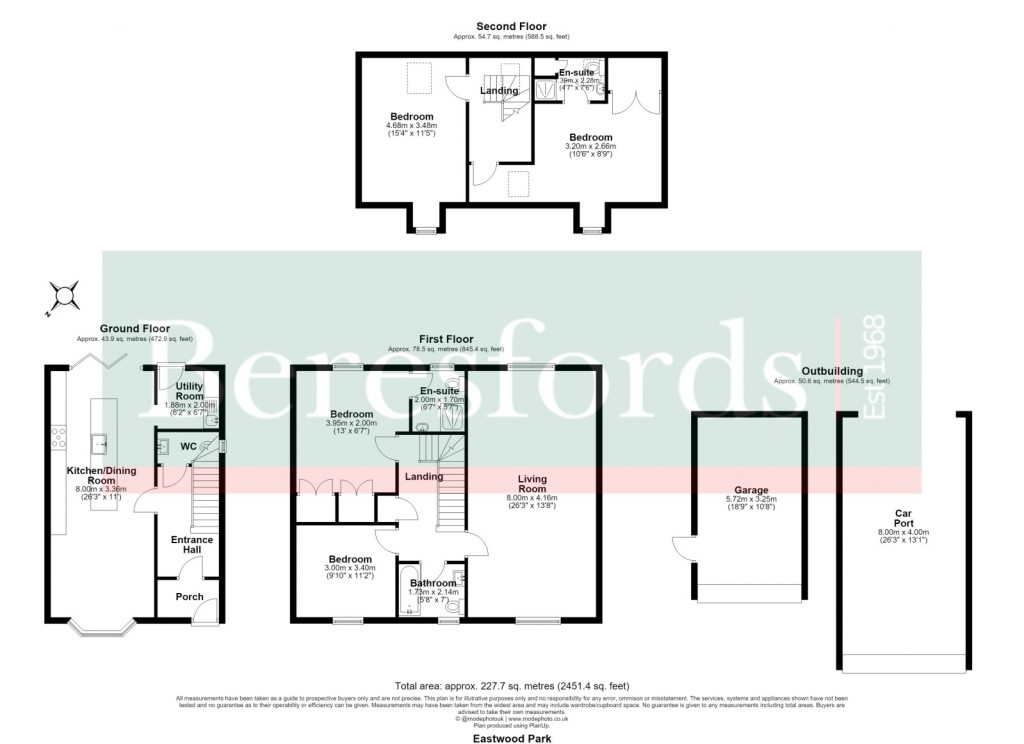 Floorplans For Great Baddow, Chelmsford, Essex