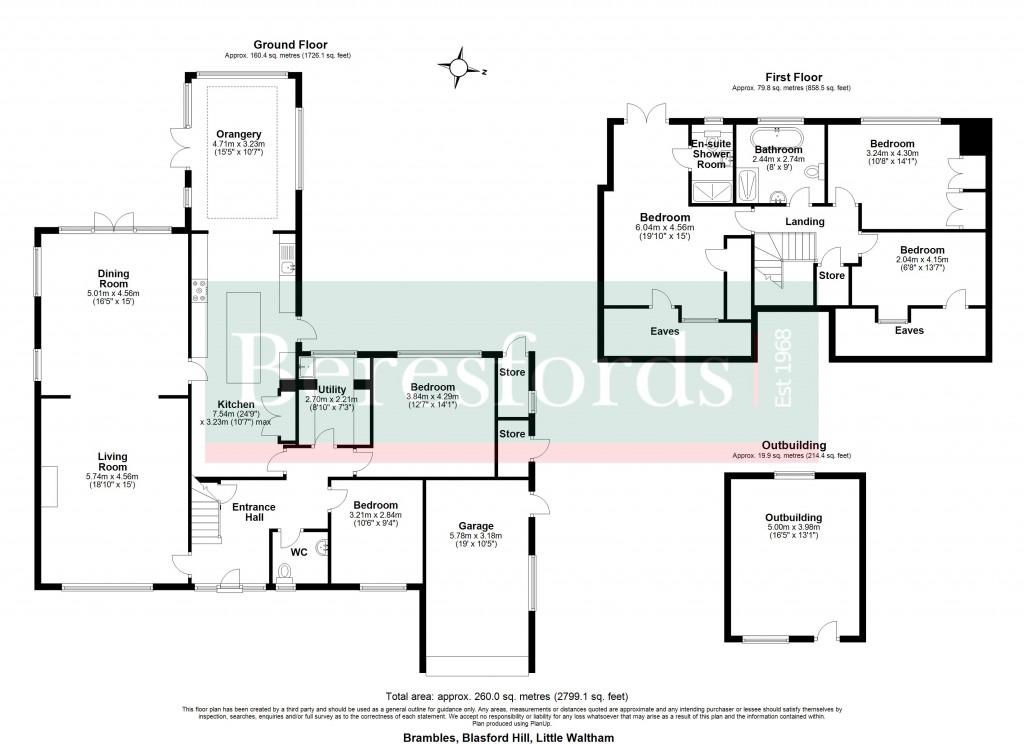Floorplans For Little Waltham, Chelmsford, Essex