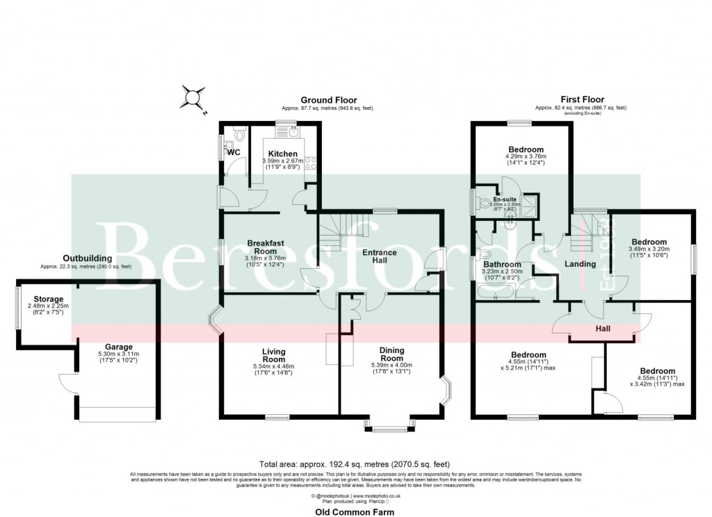 Floorplans For East Hanningfield, Chelmsford, Essex