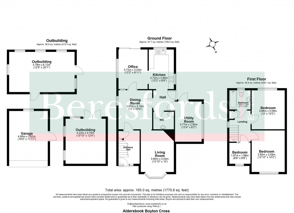 Floorplans For Roxwell, Chelmsford, Essex
