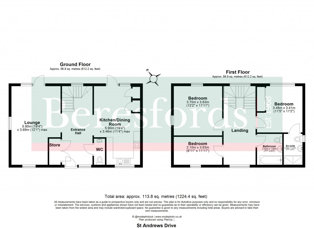 Floorplans For Little Waltham, Chelmsford, Essex