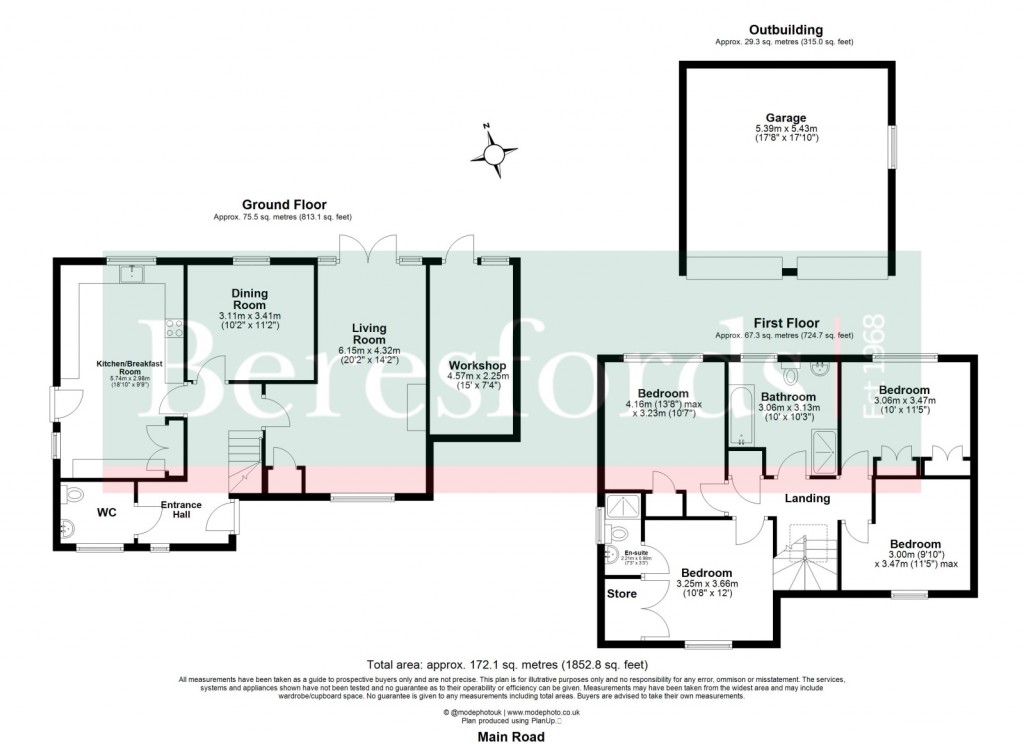 Floorplans For Great Leighs, Chelmsford, Essex
