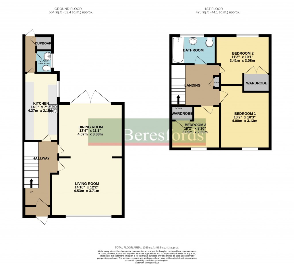 Floorplans For Galleywood, Chelmsford, Essex