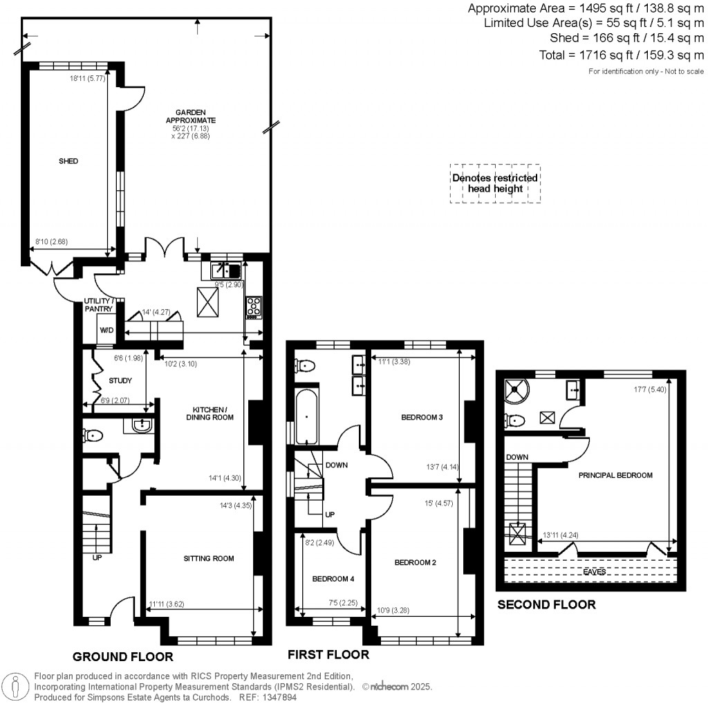 Floorplans For Dysart Avenue, Kingston Upon Thames, Surrey
