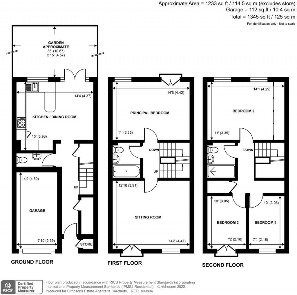Floorplans For Boyd Close, Kingston Upon Thames, Surrey