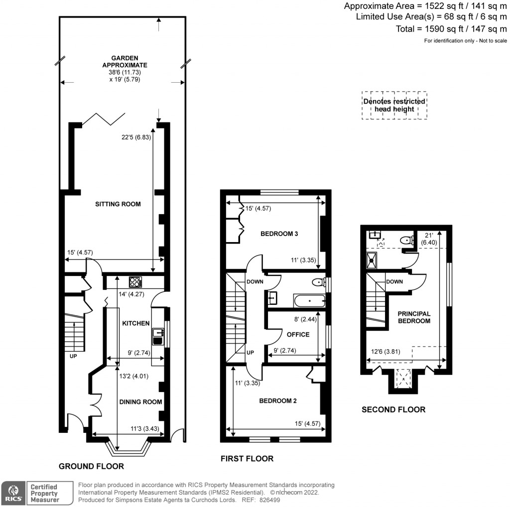 Floorplans For Bonner Hill Road, Kingston Upon Thames, Surrey