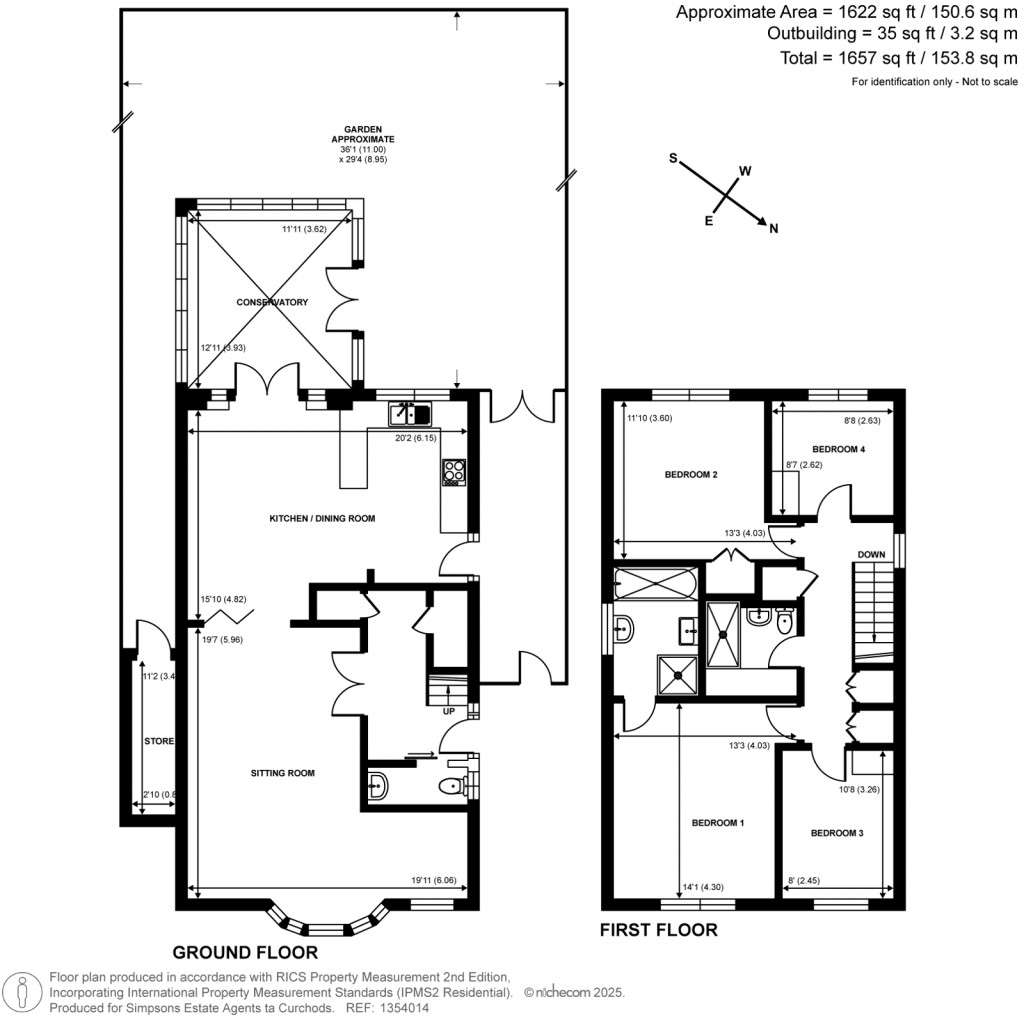 Floorplans For Cotswold Close, Kingston Upon Thames, Surrey