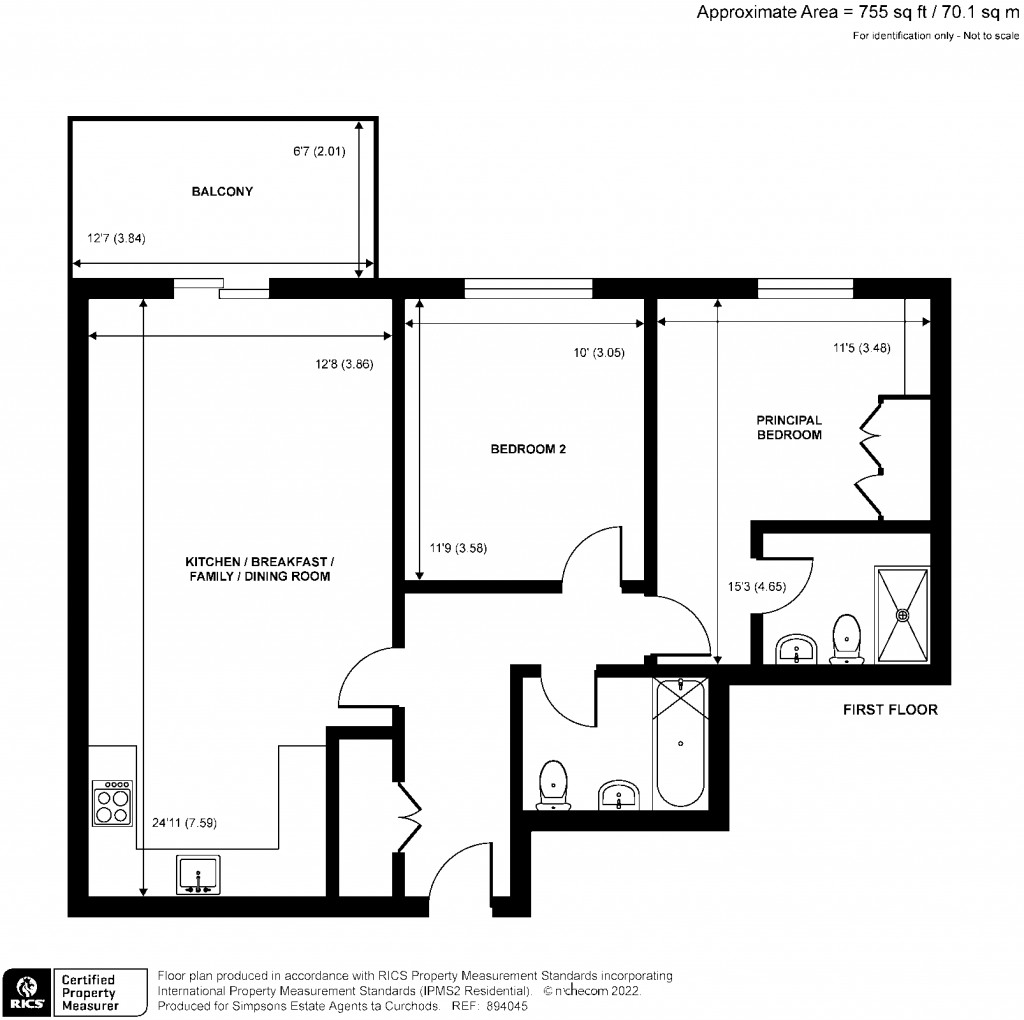 Floorplans For Queenshurst Square, Kingston Upon Thames, Surrey