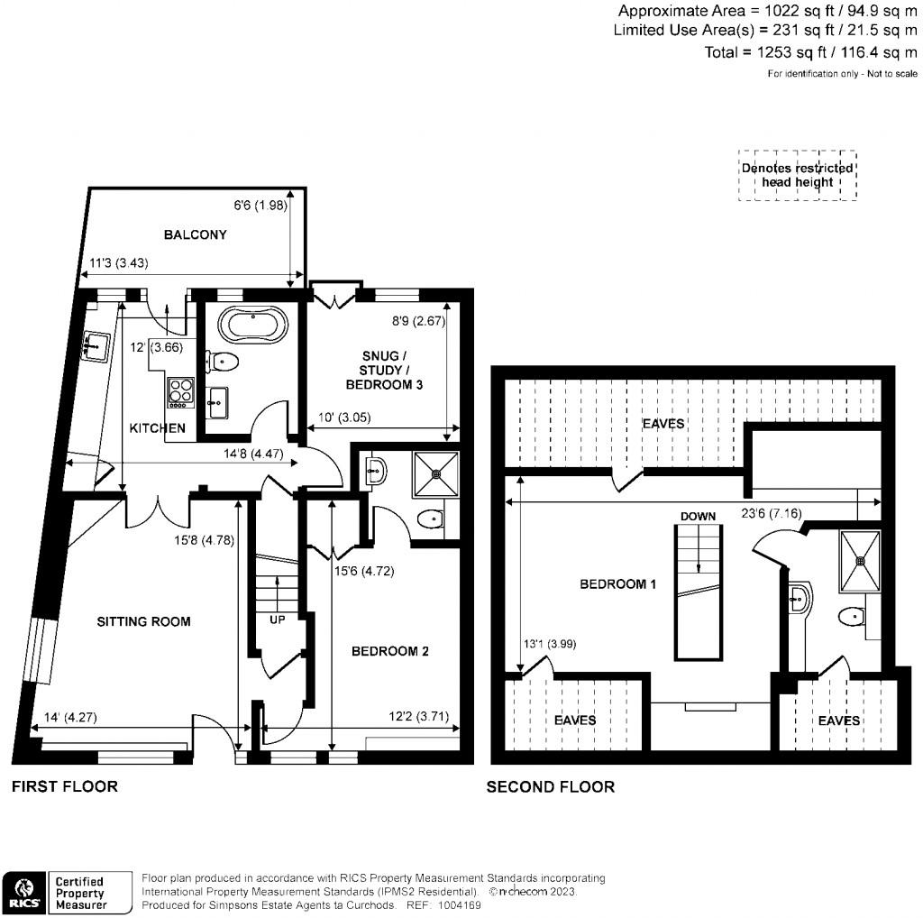 Floorplans For Lower Teddington Road, Hampton Wick, Surrey