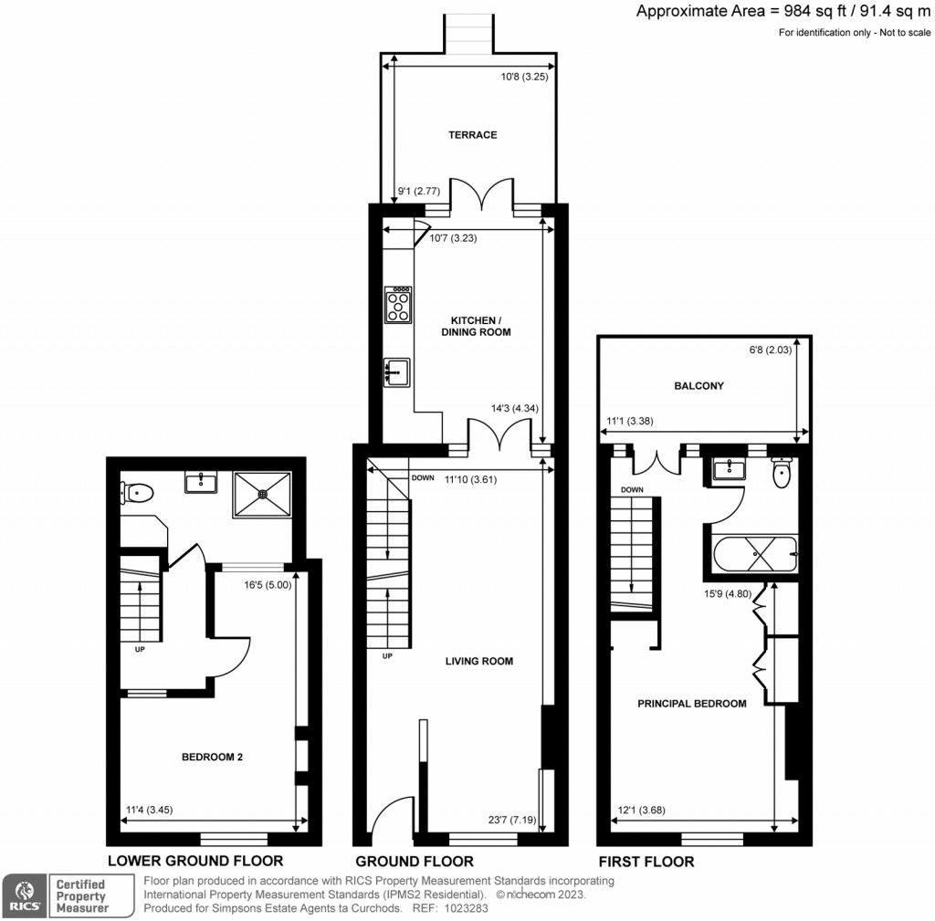 Floorplans For Petersham Road, Richmond, TW10