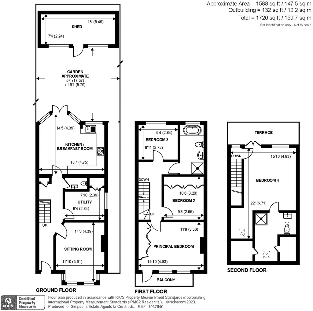 Floorplans For Eastbury Road, Kingston Upon Thames, Surrey