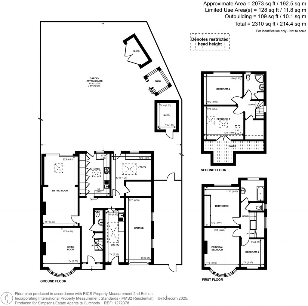 Floorplans For Riverside Close, Kingston Upon Thames, Surrey
