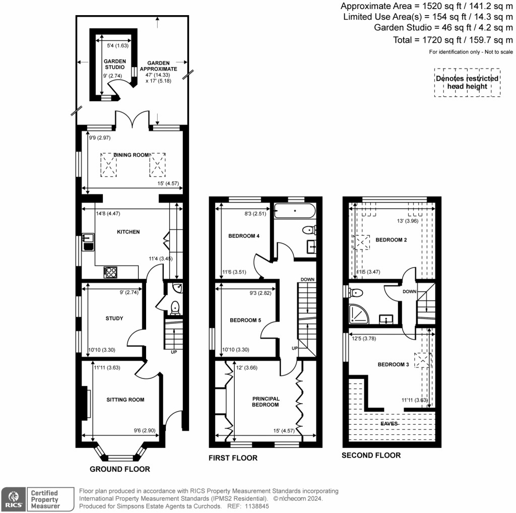 Floorplans For Eastbury Road, Kingston Upon Thames, Surrey