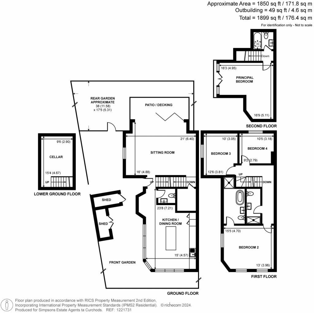 Floorplans For Clifton Road, Kingston Upon Thames, Surrey