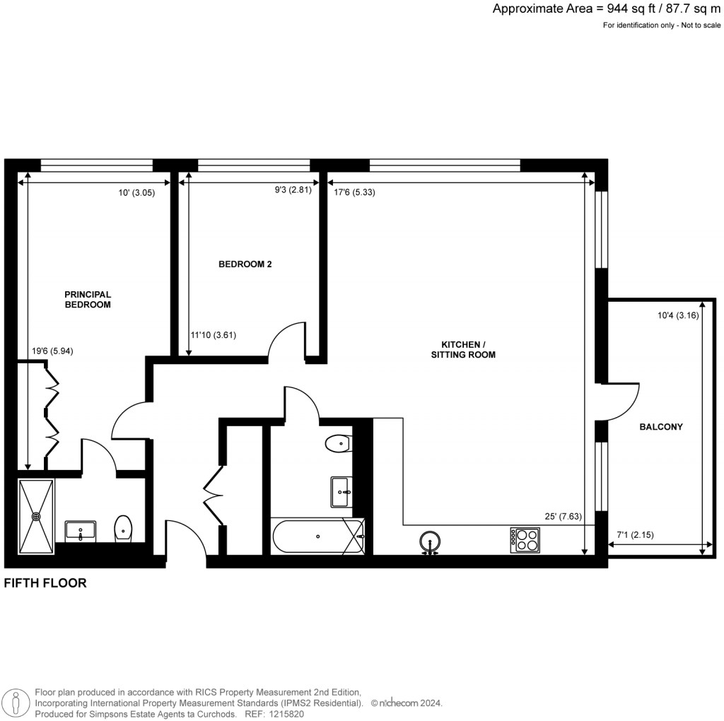 Floorplans For Brook Street, Kingston Upon Thames, Surrey