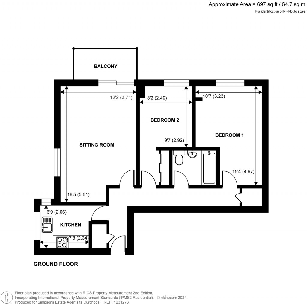 Floorplans For Ram Passage, Kingston Upon Thames, Surrey