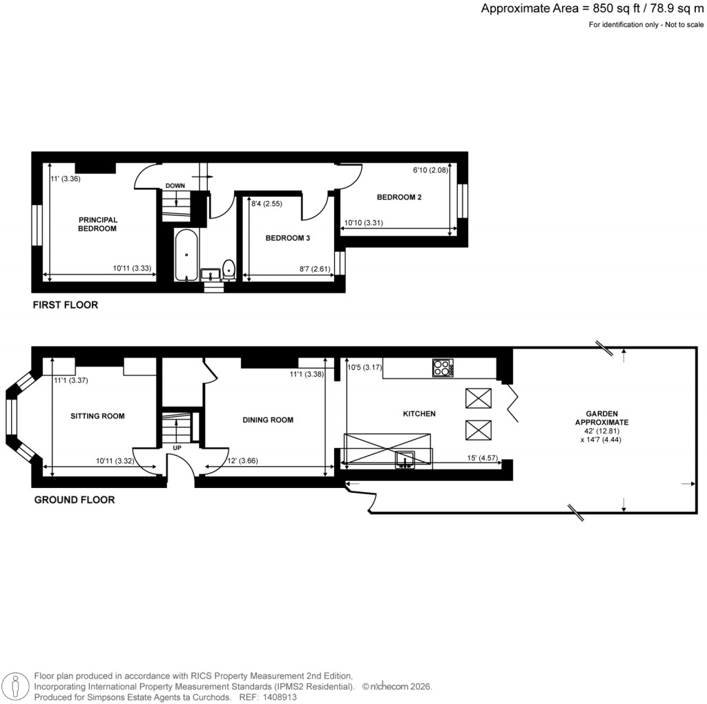 Floorplans For Portland Road, Kingston Upon Thames, Surrey