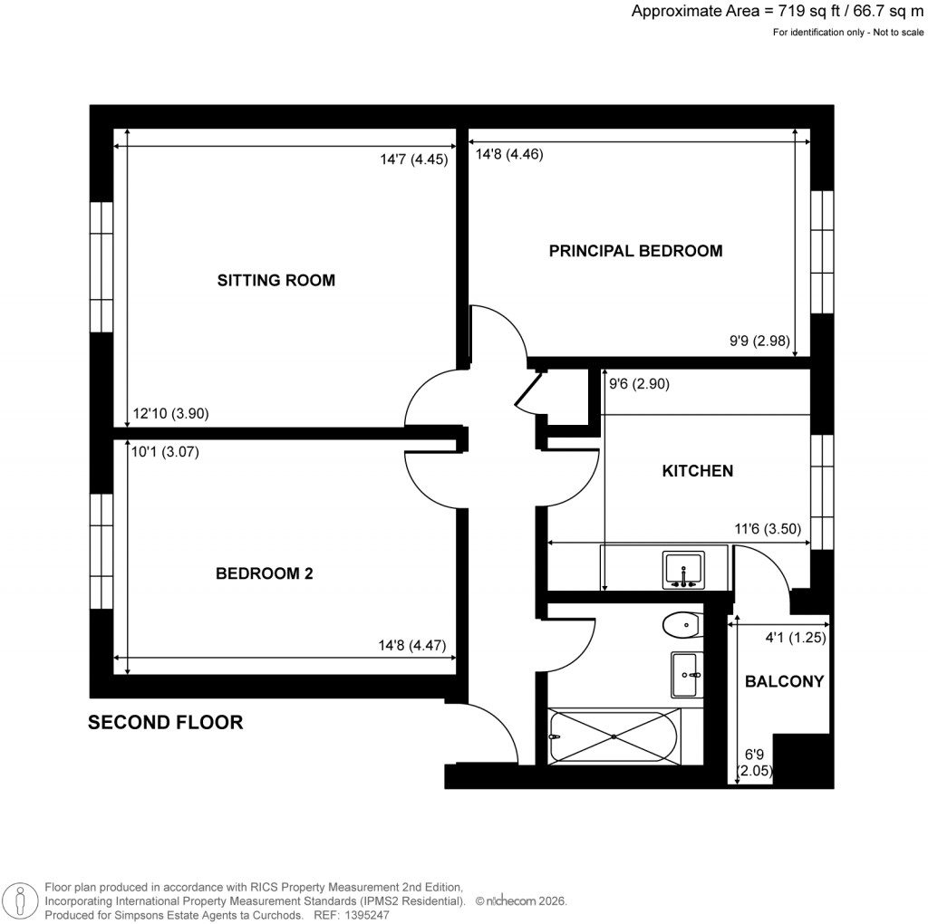 Floorplans For Wilmer Crescent, Kingston Upon Thames, Surrey
