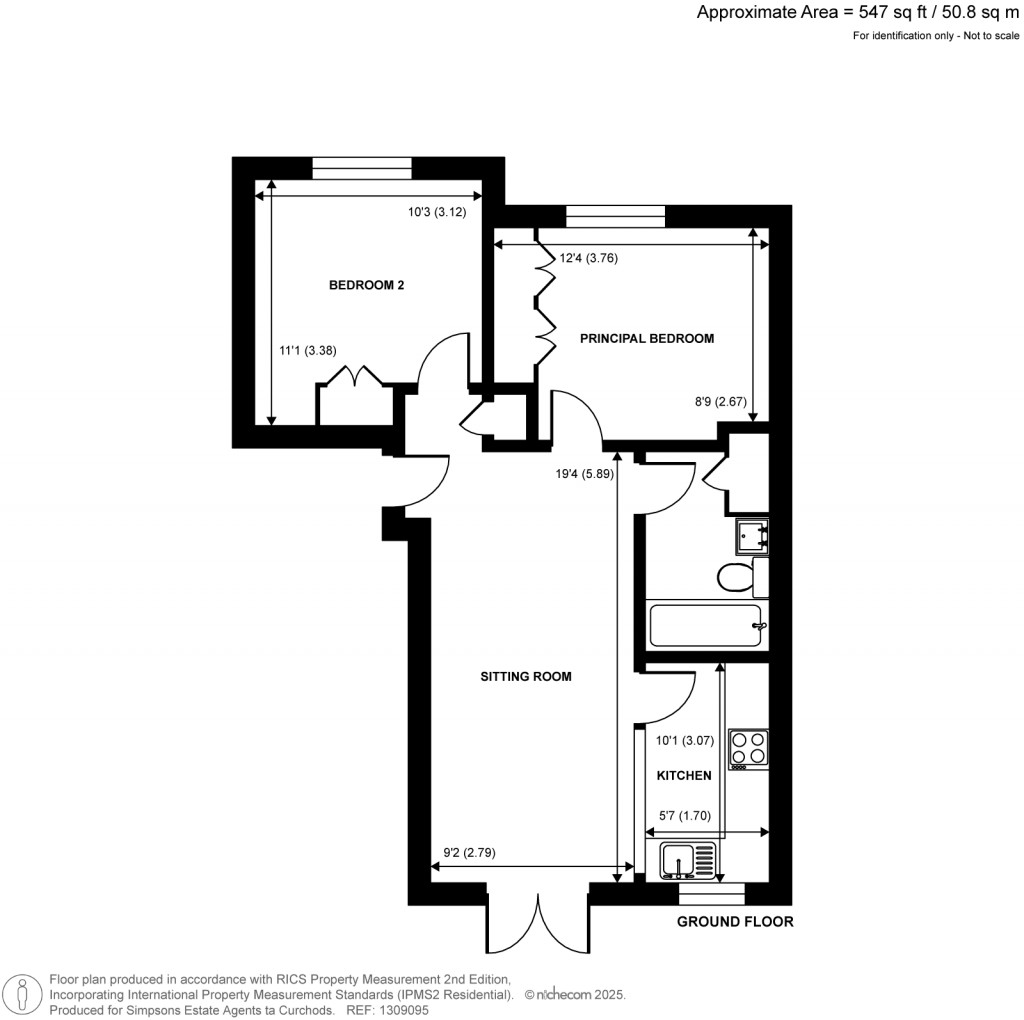 Floorplans For Kingsworthy Close, Kingston Upon Thames, Surrey