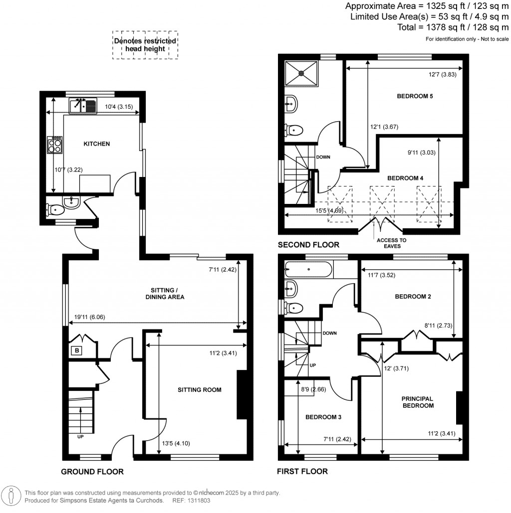 Floorplans For Barnfield Gardens, Kingston Upon Thames, Surrey
