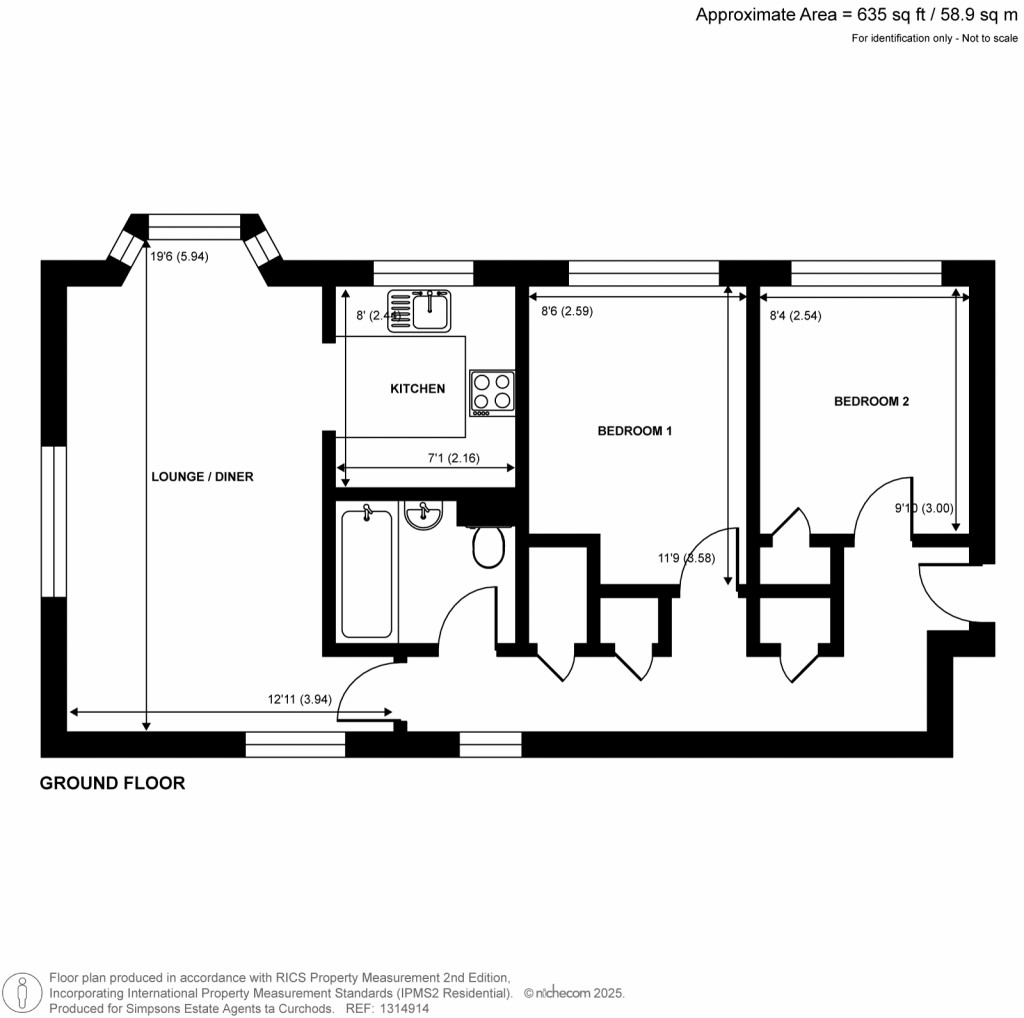 Floorplans For Sigrist Square, Kingston Upon Thames, Surrey