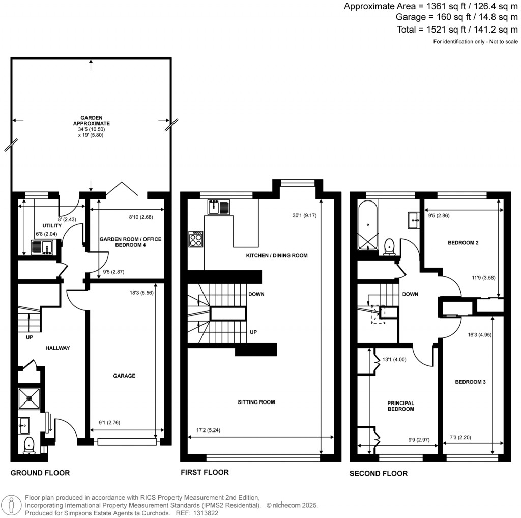 Floorplans For Kingswood Close, Surbiton, Surrey