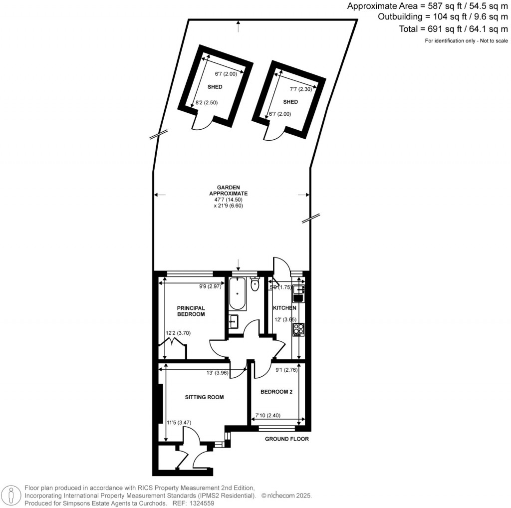 Floorplans For Tudor Drive, Kingston Upon Thames, Surrey