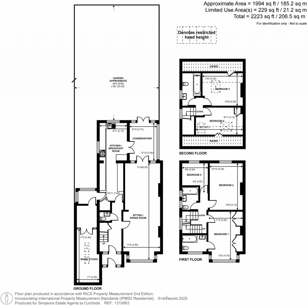 Floorplans For Glamorgan Road, Hampton Wick