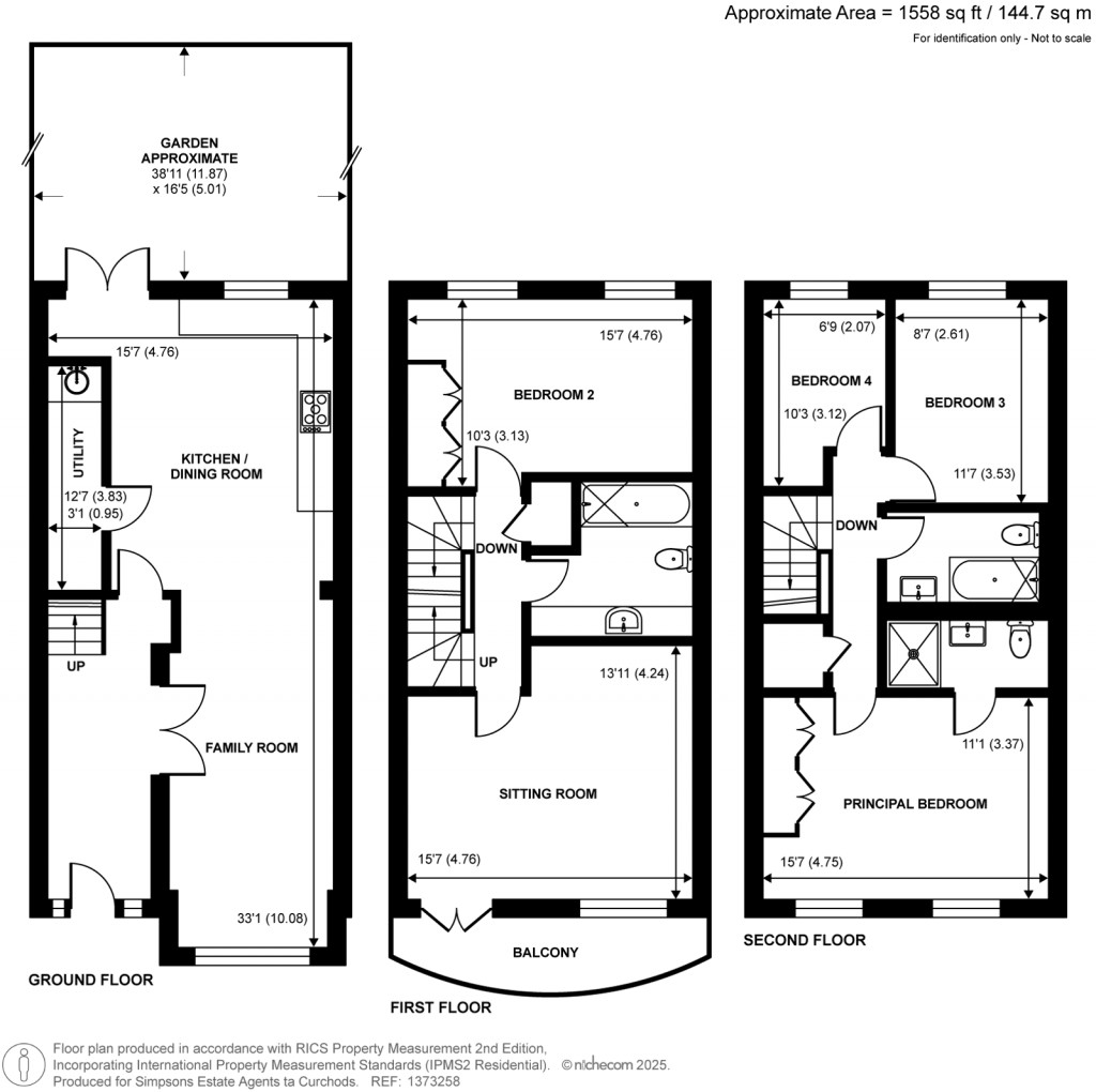 Floorplans For Northweald Lane, Kingston Upon Thames, Surrey