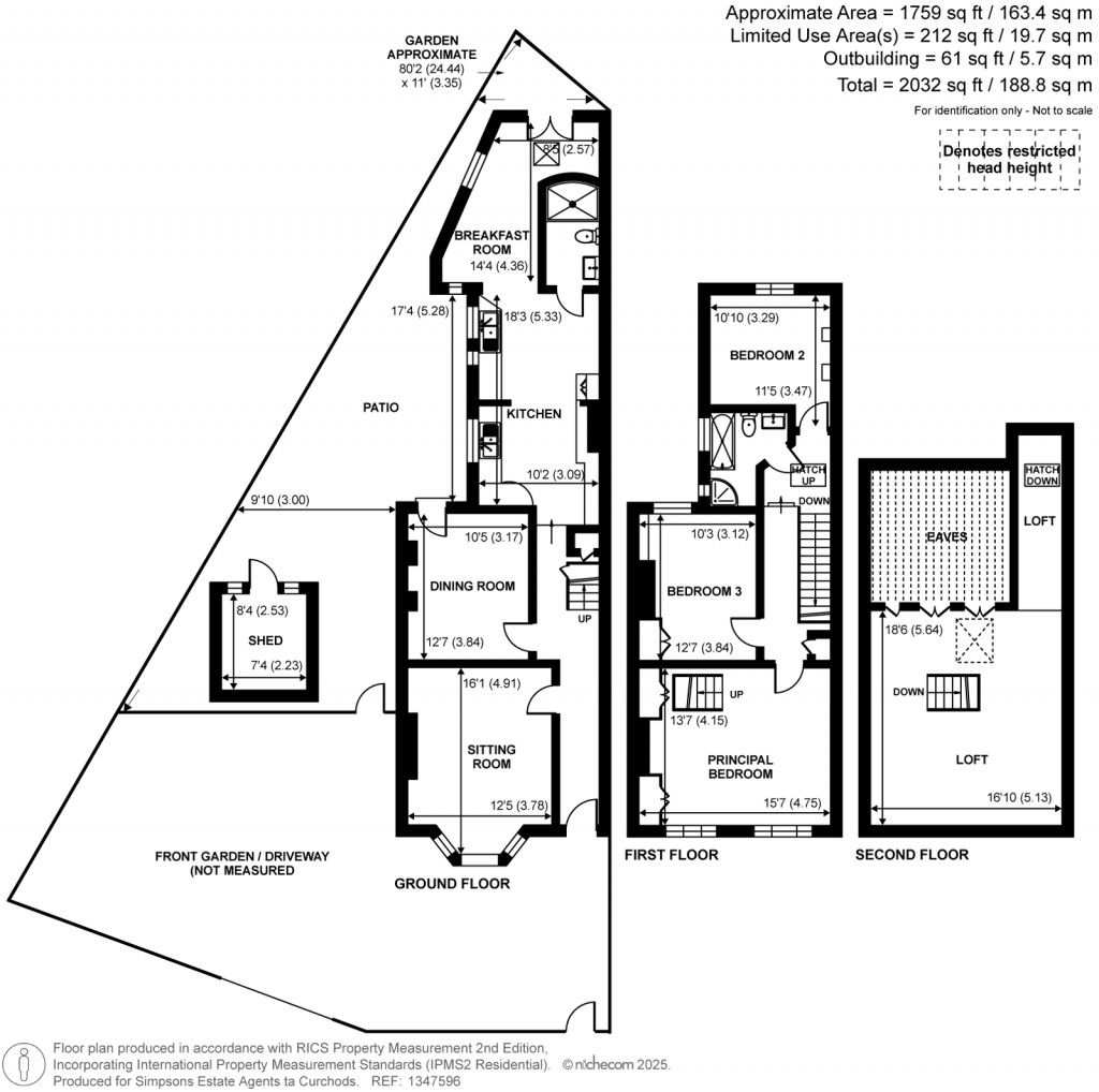 Floorplans For Chatham Road, Kingston Upon Thames, Surrey