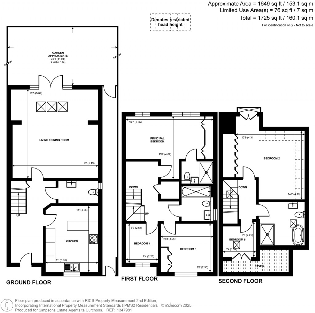 Floorplans For Oakhurst Close, Kingston Upon Thames, Surrey