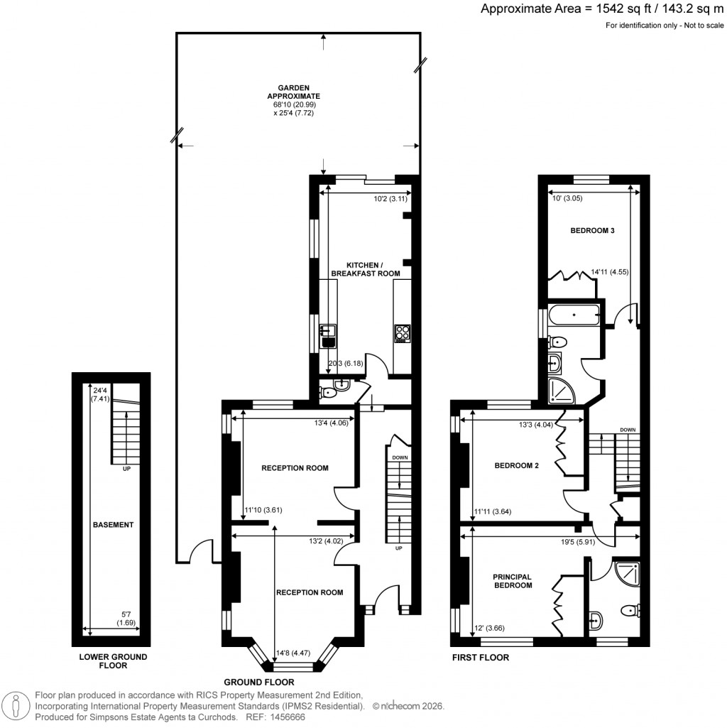 Floorplans For Portland Road, Kingston Upon Thames