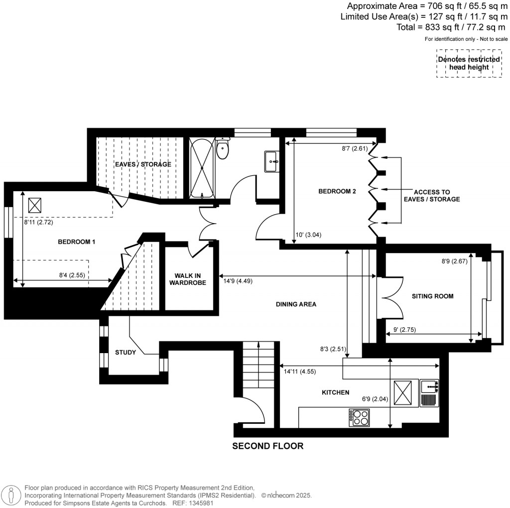 Floorplans For Vicarage Road, Hampton Wick