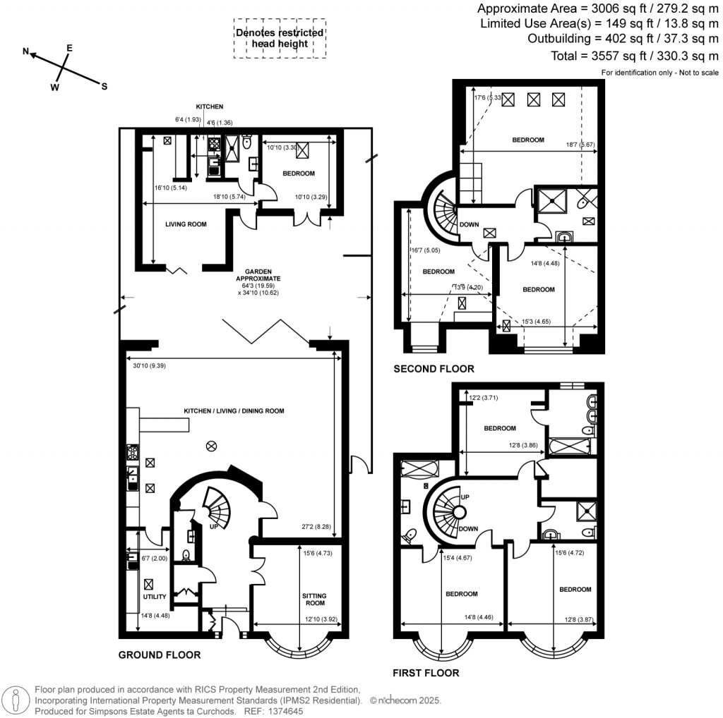 Floorplans For Collingwood Avenue, Tolworth, Surrey