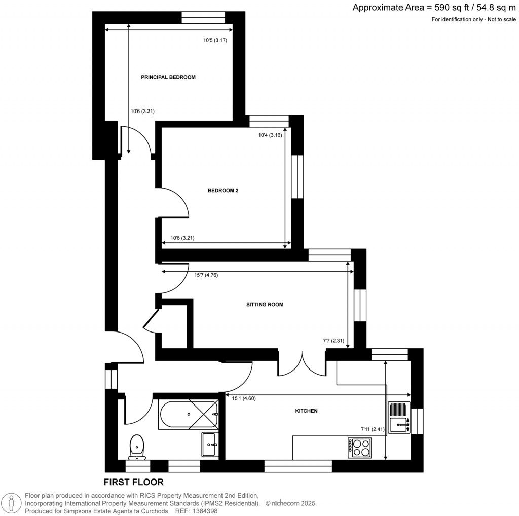 Floorplans For Kingston Hill, Kingston Upon Thames, Surrey