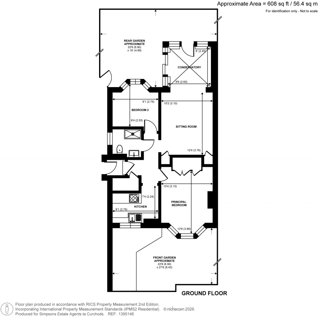 Floorplans For Grove Close, Kingston Upon Thames, Surrey