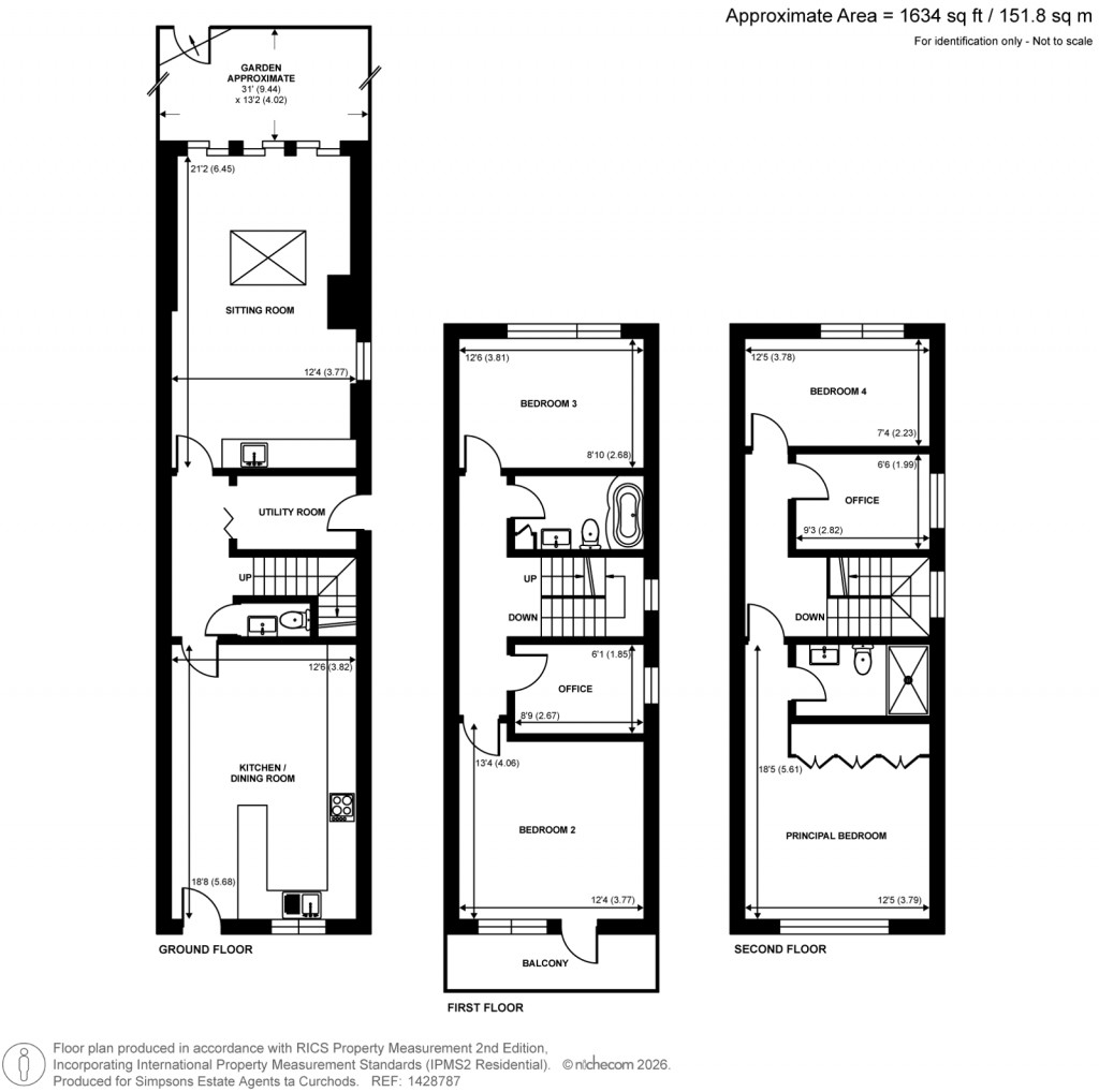 Floorplans For Homersham Road, Kingston Upon Thames, Surrey