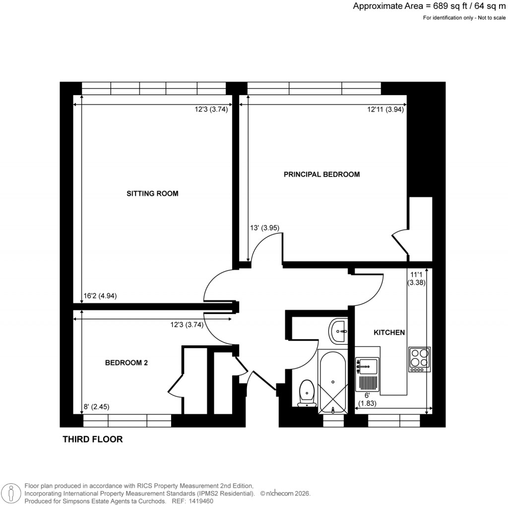 Floorplans For Kingston Hill, Kingston Upon Thames