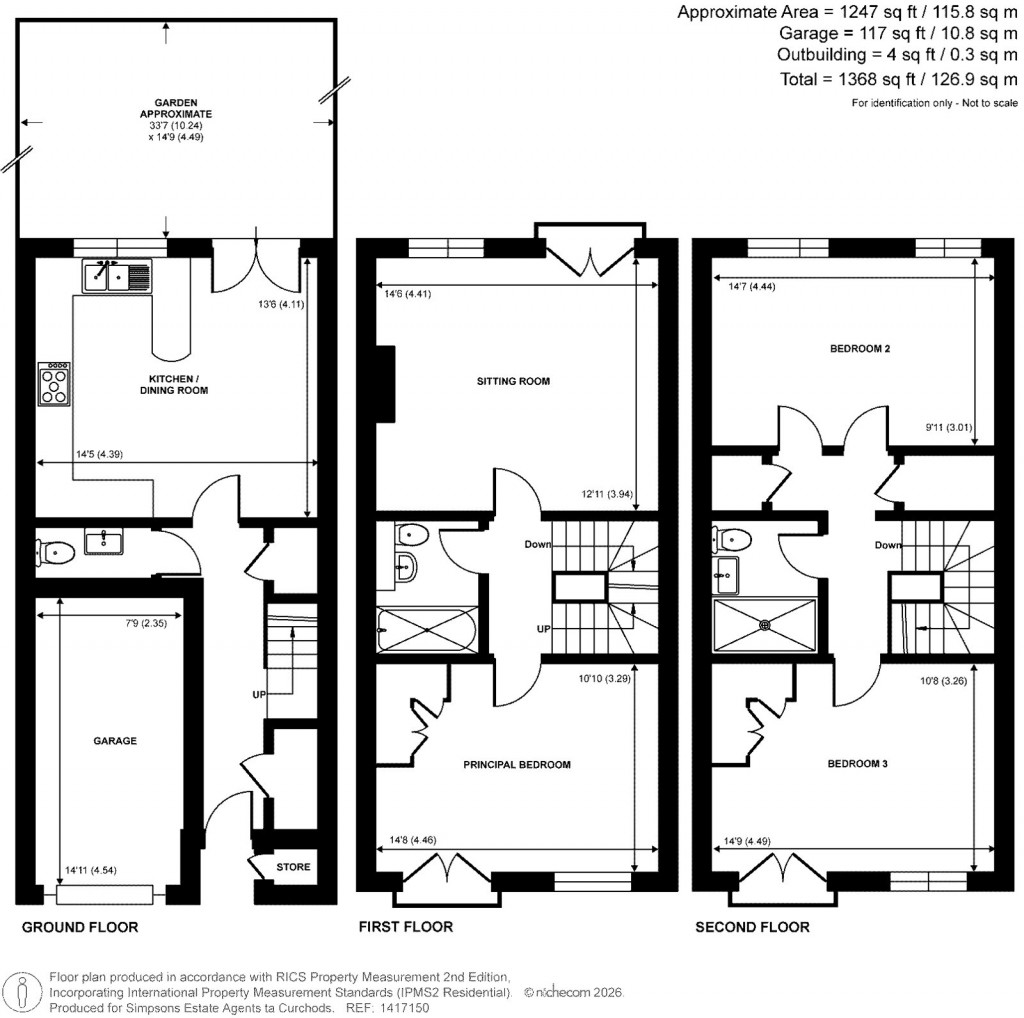 Floorplans For Boyd Close, Kingston Upon Thames, Surrey