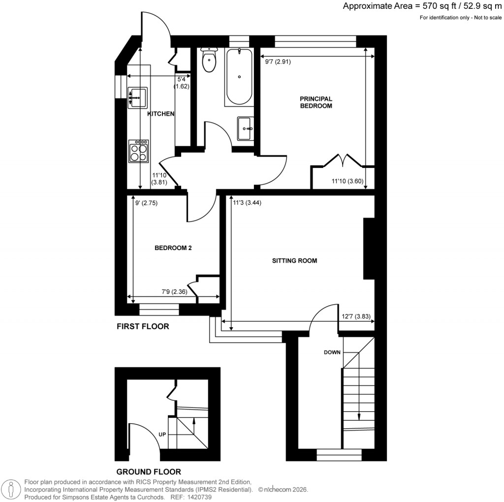 Floorplans For Tudor Drive, Kingston Upon Thames, Surrey
