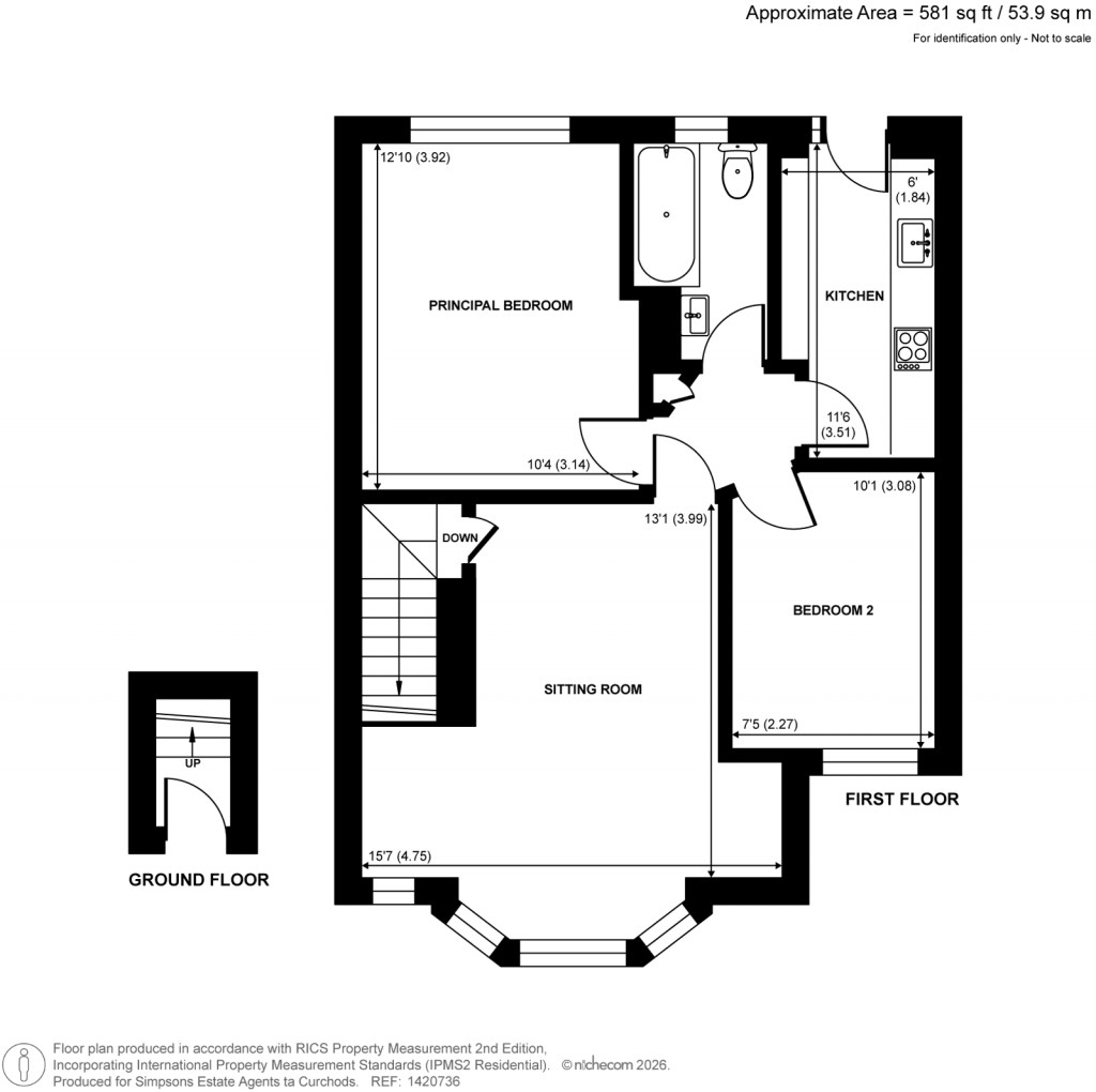 Floorplans For Tudor Drive, Kingston Upon Thames, Surrey