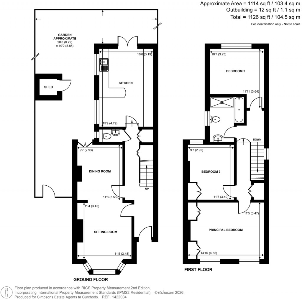 Floorplans For Caversham Road, Kingston Upon Thames, Surrey