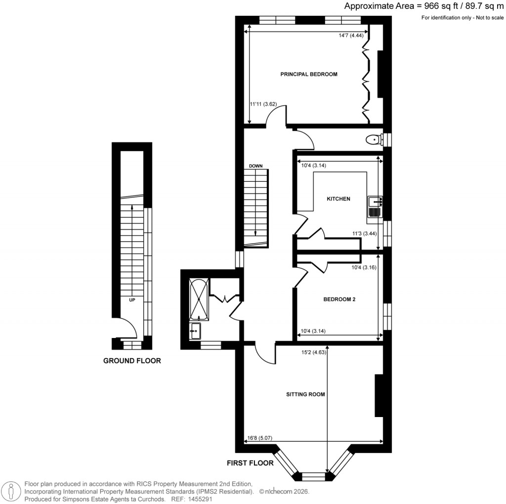 Floorplans For Park Road, Kingston Upon Thames, Surrey