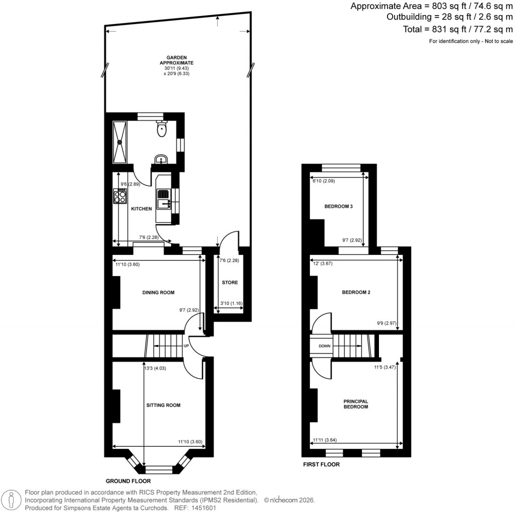 Floorplans For Portman Road, Kingston Upon Thames