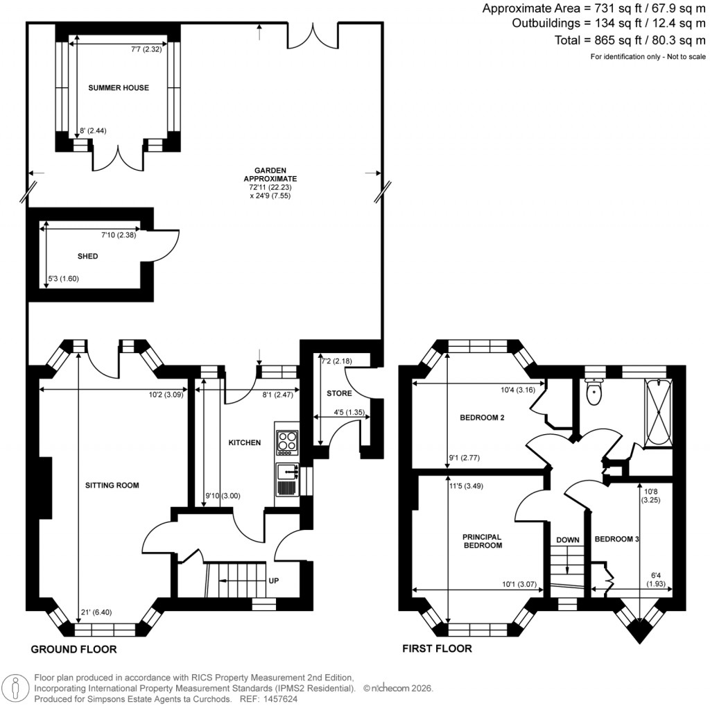 Floorplans For Barnfield Avenue, Kingston Upon Thames