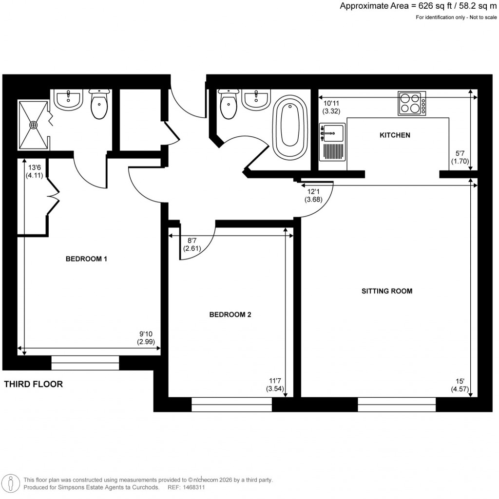 Floorplans For Sopwith Way, Kingston Upon Thames