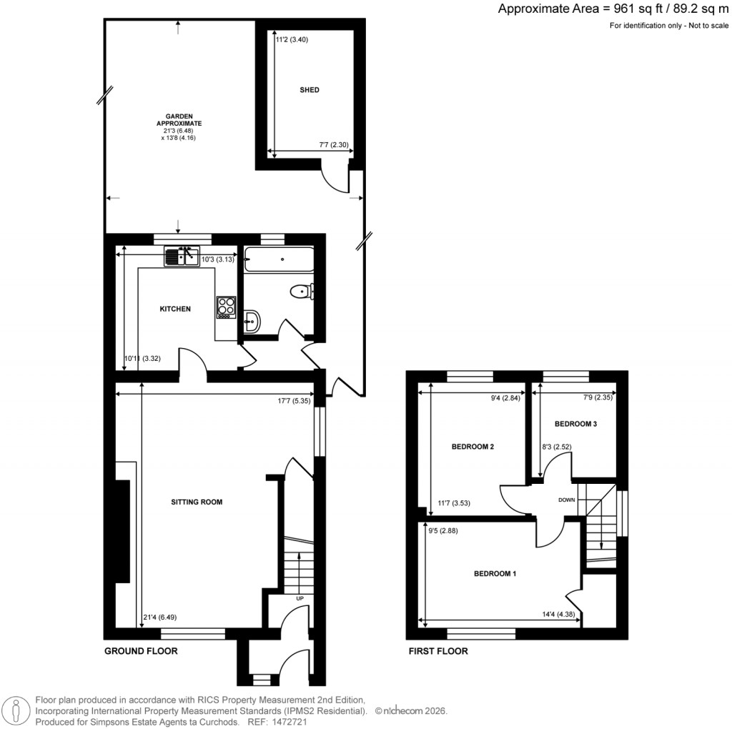 Floorplans For Rosebery Road, Kingston Upon Thames