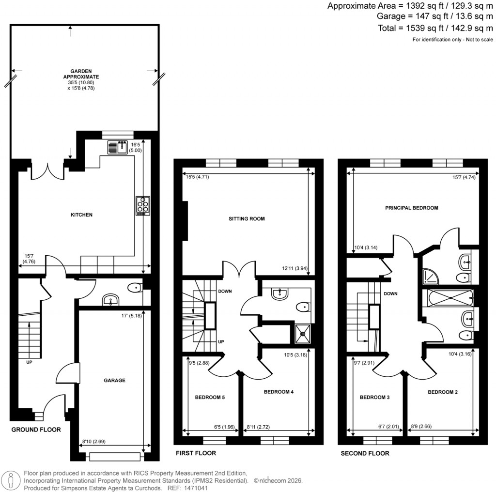 Floorplans For Winery Lane, Kingston Upon Thames