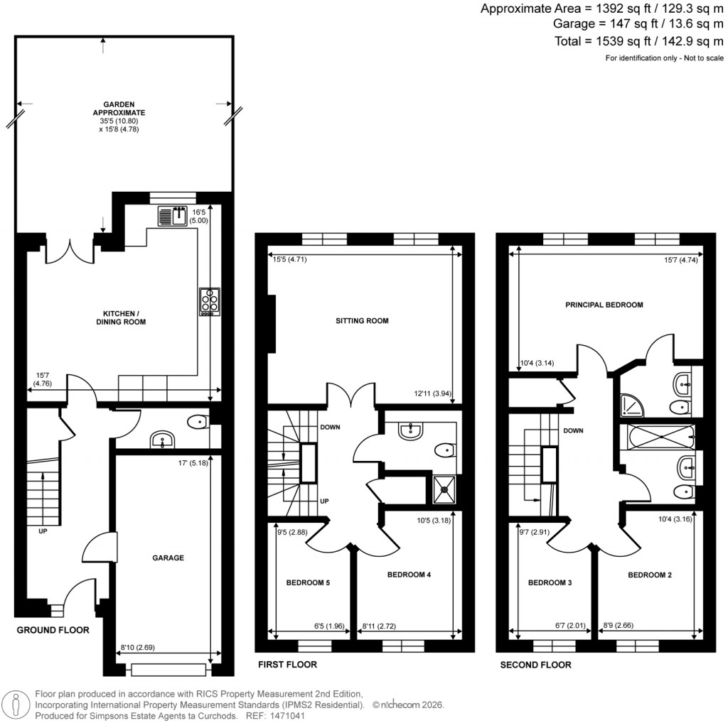 Floorplans For Winery Lane, Kingston Upon Thames