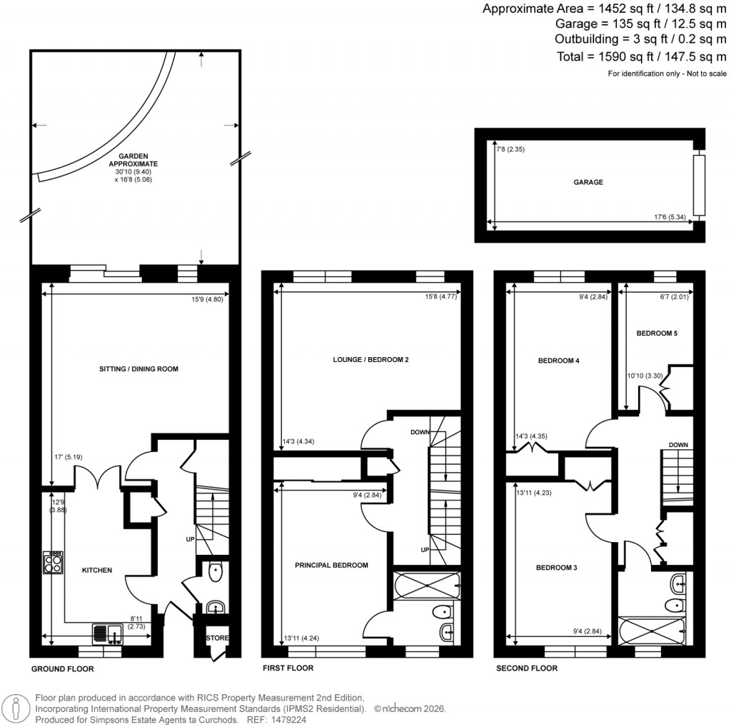 Floorplans For Berystede, Kingston Upon Thames